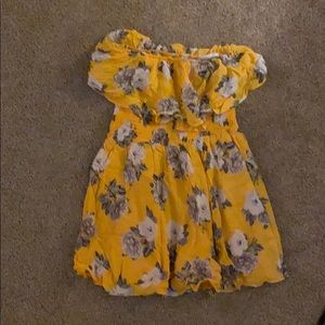 Floral strapless sundress (XS)